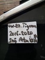 Volkswagen Tiguan Sağ Arka Kelebek Camı (Stok Kodu: VW-87)