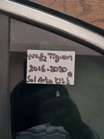 Volkswagen Tiguan Sol Arka Kelebek Camı (Stok Kodu: VW-82)