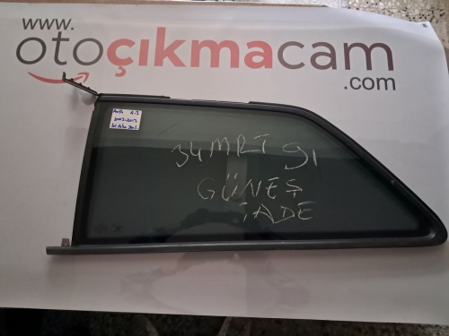 Audi	A-3	Sol Arka Yan Sabit Camı 	2003-2013	(Stok Kodu:	Au-54)