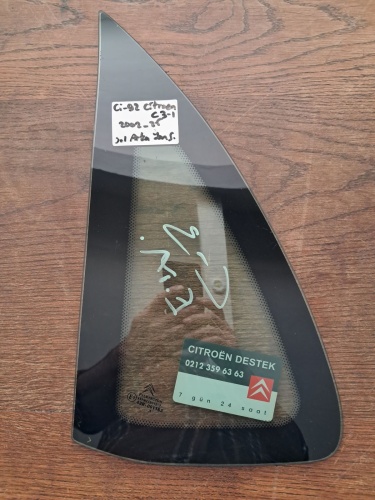 Citroen 	C-3  I	Sol Arka Yan Sabit Camı	2002-2025	(Stok Kodu:	Ci-92)