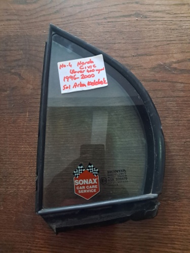 Honda Civic Sol Arka Kelebek Camı 1996-2000 (Stok Kodu: Ho-4)