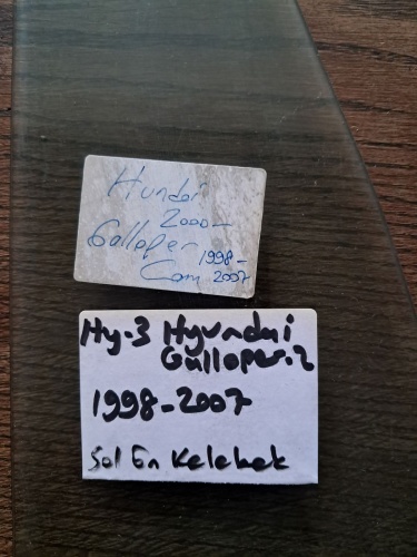 Hyundai	  Galloper-2	1998-2007	Sol Ön Kelebek Camı	(Stok Kodu:	Hy-3)