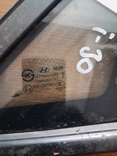 Hyundai 	i-30	2012-2017	Sağ Arka Kelebek Camı	(Stok Kodu:	Hy-35)