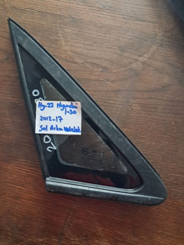 Hyundai 	i-30	2012-2017	Sol Arka Kelebek Camı	(Stok Kodu:	Hy-22)