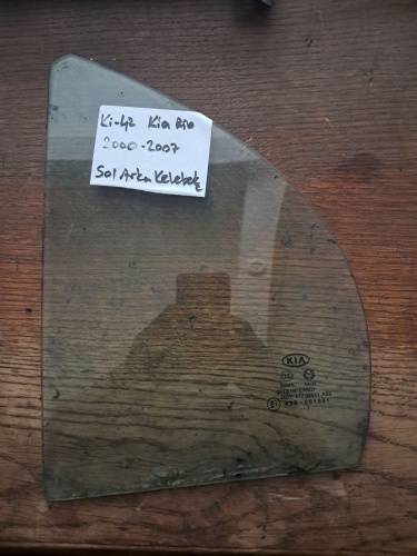 Kia 	Rio	Sol Arka Kelebek Camı	2000-2007	(Stok Kodu:	Ki-42)