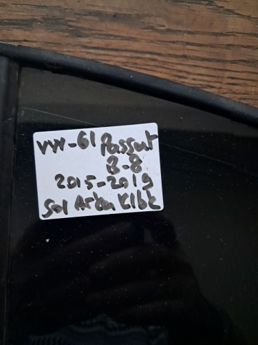 Volkswagen 	Passat B-8	2014-2019	Sol Arka Kelebek Camı	(Stok Kodu:	VW-61)